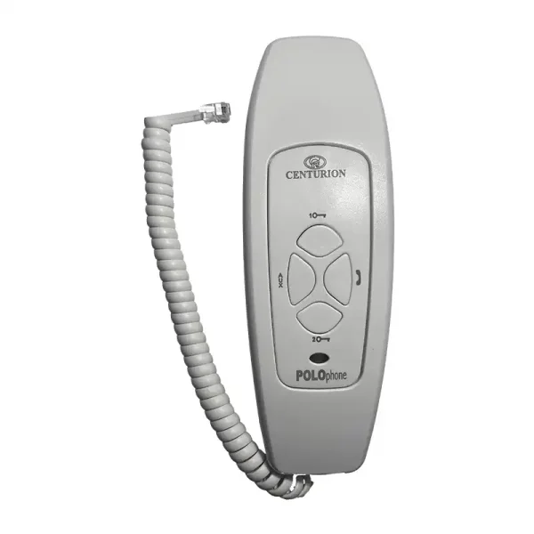 Centurion Polo Phone Handset with answer, call and door release functionality.